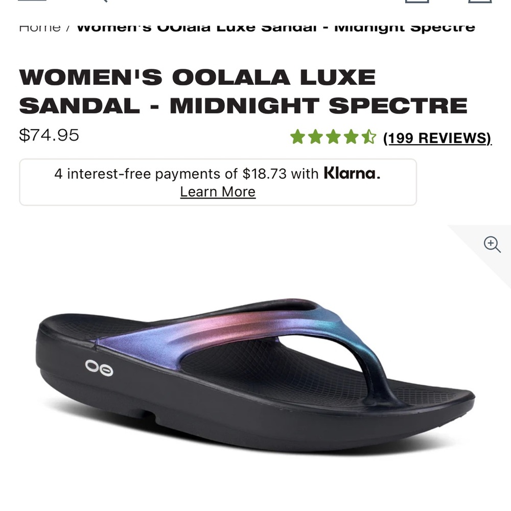 WOMEN'S OOLALA LUXE SANDAL - MIDNIGHT SPECTRE
